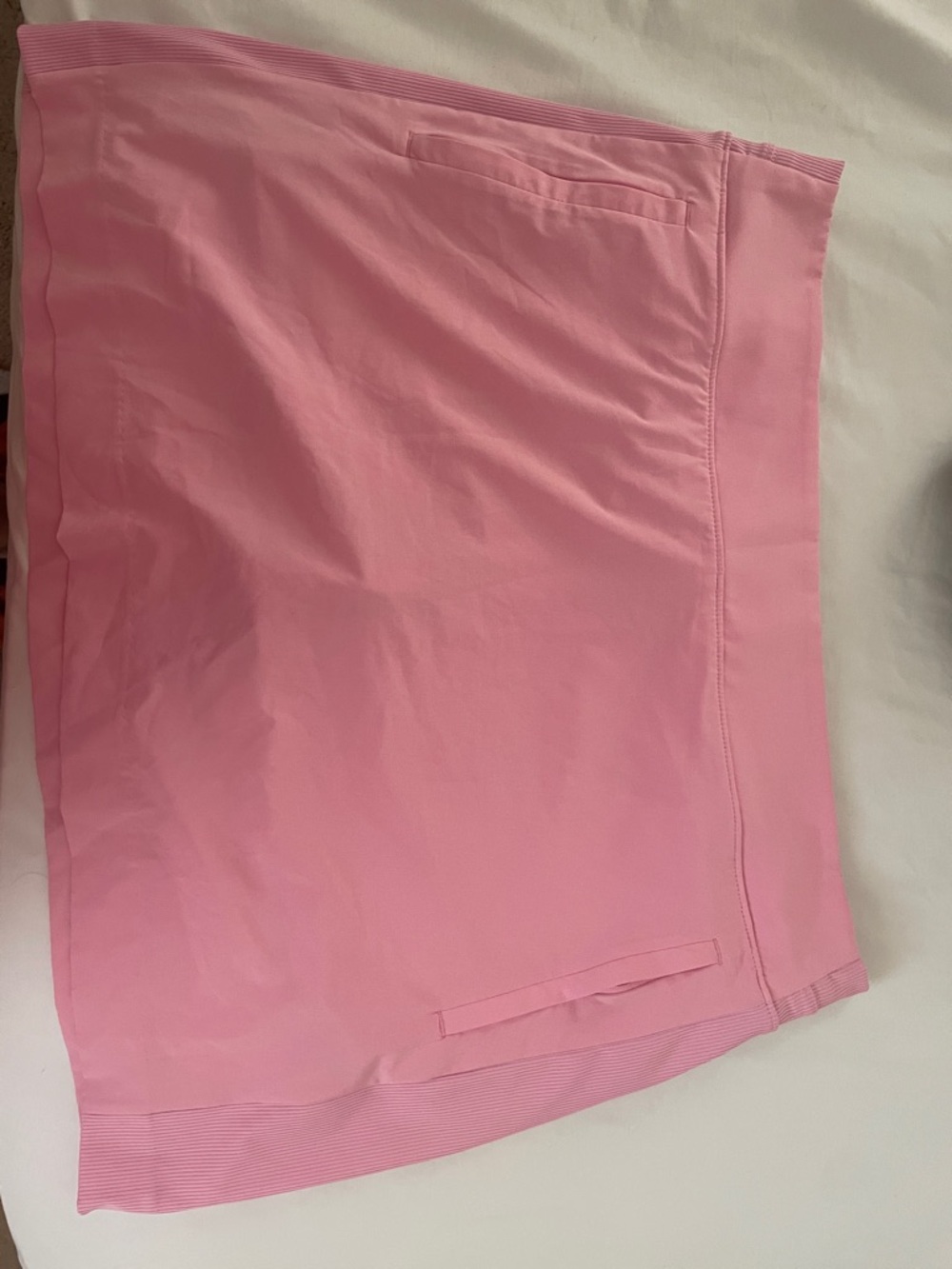 Pink Activewear Skort with Zippered Pocket